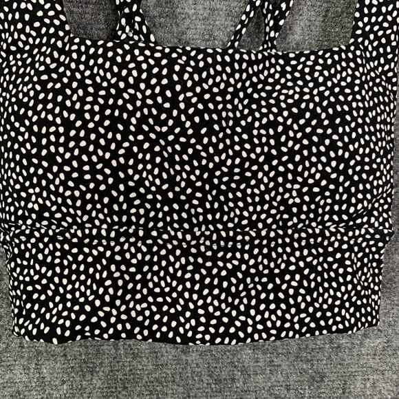 Buffbunny Sports Bra Size XS Strappy Back B&W Removable Pads Nylon Spandex - Picture 3 of 9